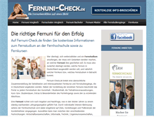 Tablet Screenshot of fernuni-check.de